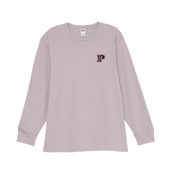 PINK Victoria's Secret Tops - VICTORIA’S SECRET PINK Campus Cotton Long Sleeve.